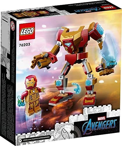 Edifício Lego Marvel Iron Man Mech Armor 76203 - Imagem 4