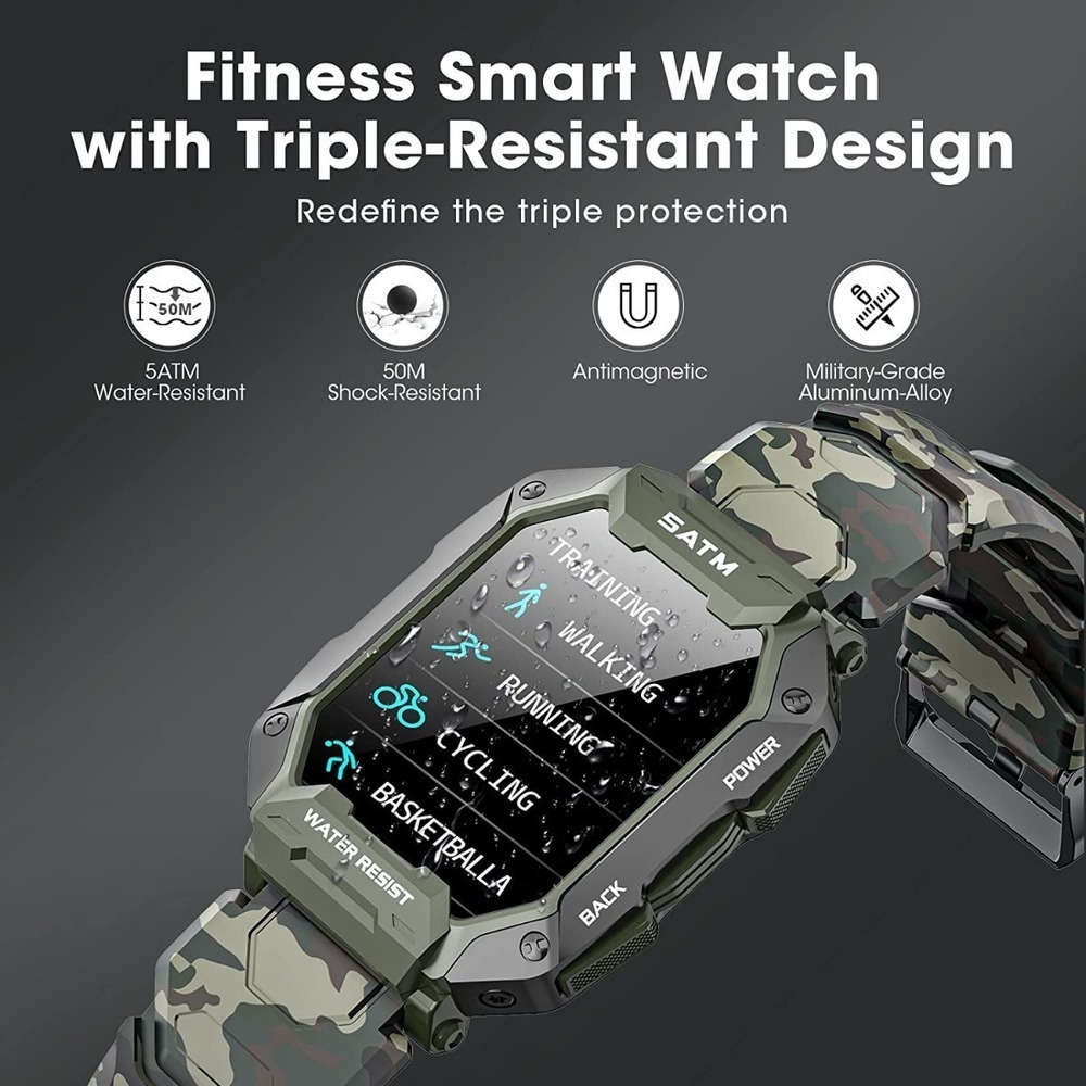 Smartwatch Esportivo Ao Ar Livre Para Homens - Imagem 7