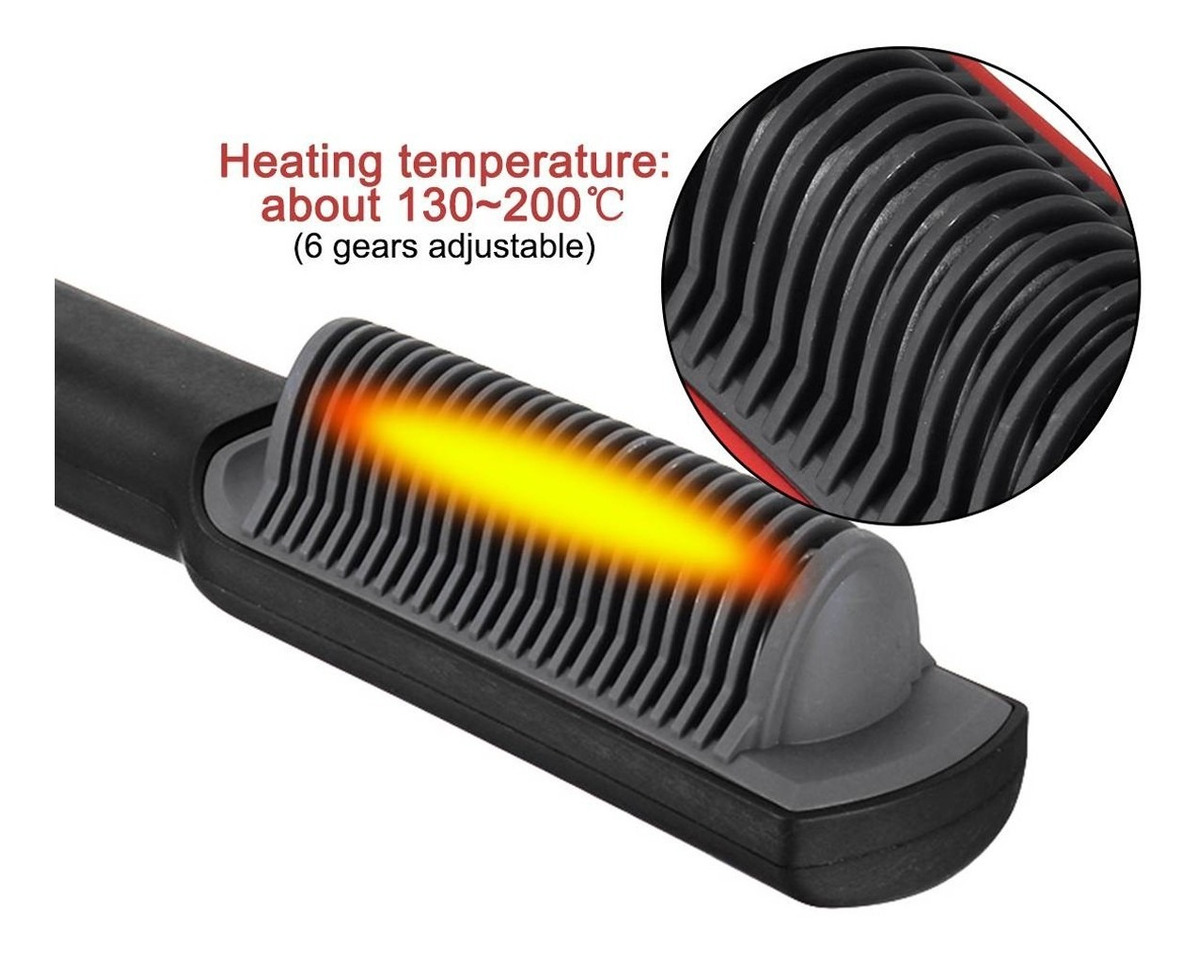 Máquina De Alisamento De Ferro Led Hot Comb - Imagem 9