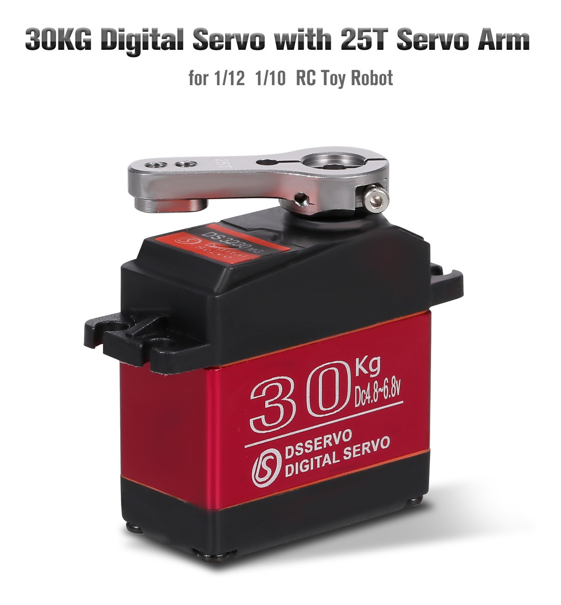 Ds3230 30kg Digital Servo Ip66 Impermeável De Aço Inoxidável - Imagem 2
