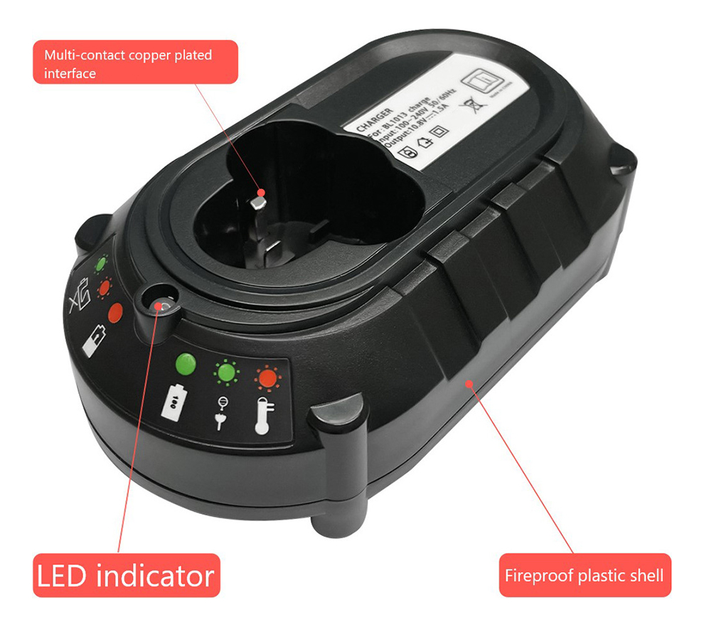 Dc10wa - Carregador De Bateria 10.8v/12v, Furadeira Elétrica - Imagem 5