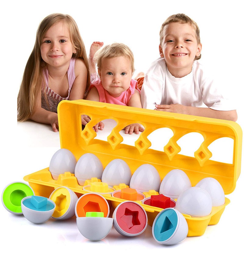 12pcs Brinquedo Educacional Bebê Brinquedo Ovo Quebra-cabeça - Imagem 15