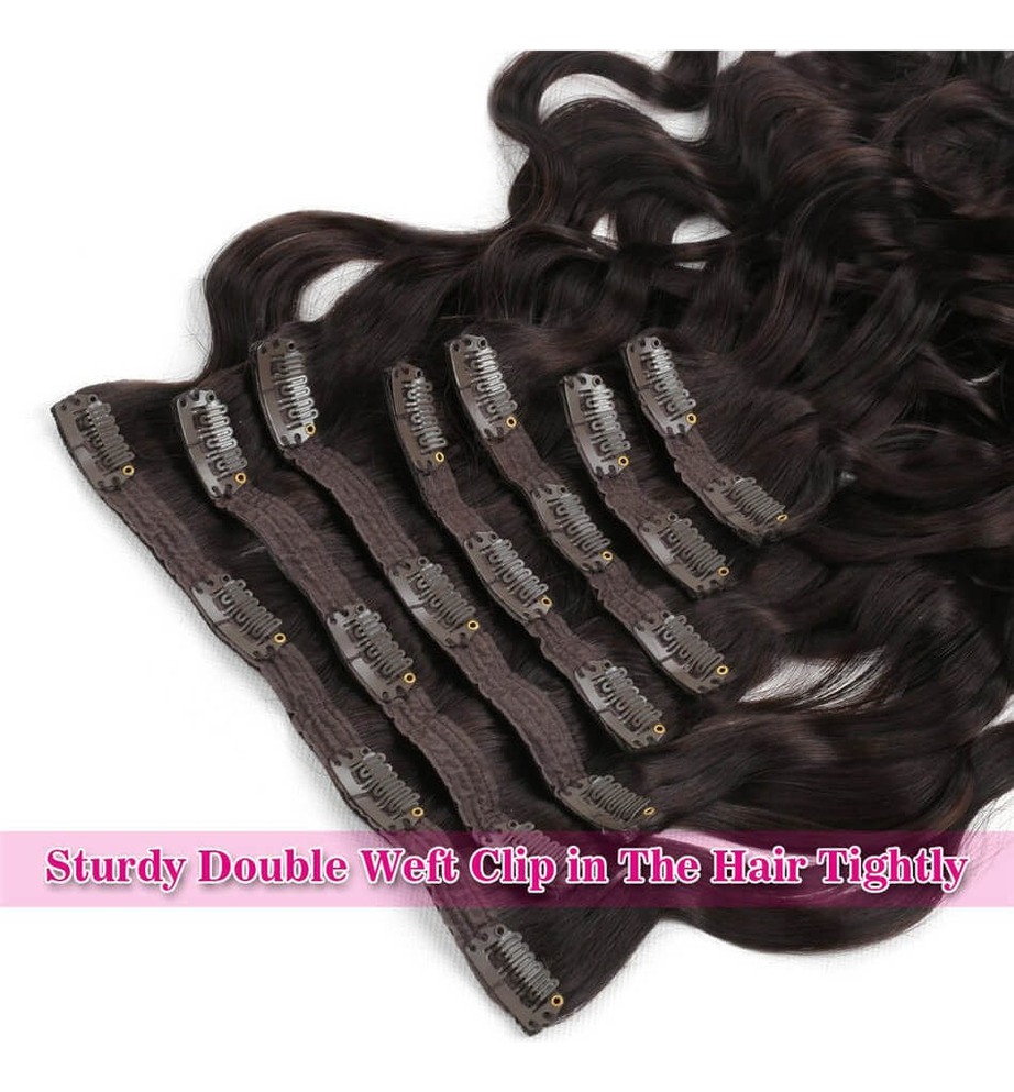 Cabelo Humano Peruca Aplique Tic Tac 55 Cm - Marrom Chocolat - Imagem 4