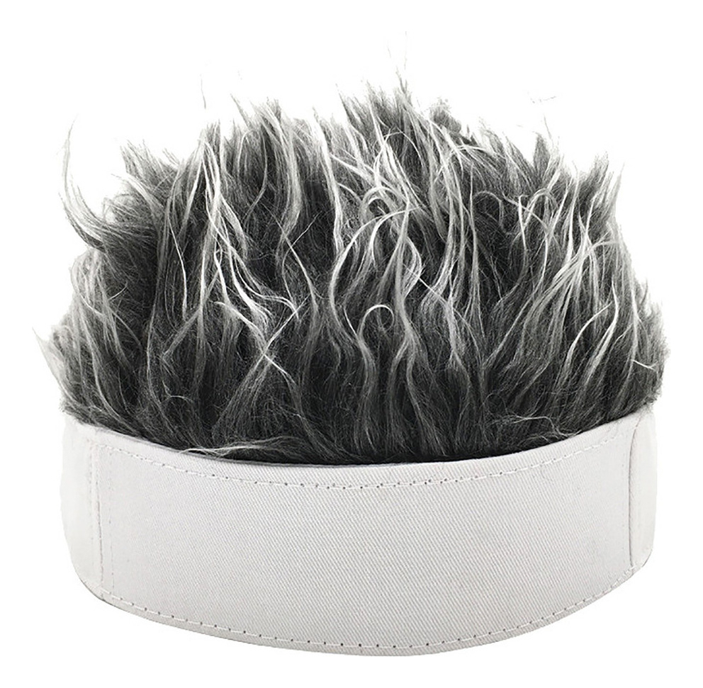 Orfi Men Retro Peruca Curta Faixa De Cabelo Cosplay Chapéu D - Imagem 4