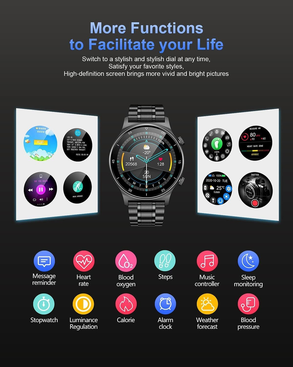 Smartwatch Para Rastreamento De Atividades Para Android E Io - Imagem 2