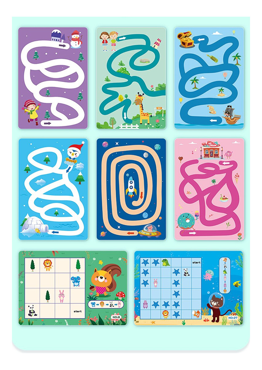 Conjunto De Livros De Exercícios Reutilizável Magic Practice - Imagem 9