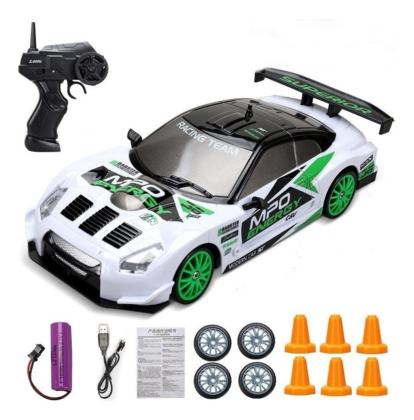 2.4g Drift Rc Car 4wd Rc Drift Control Toy Car - Imagem 10