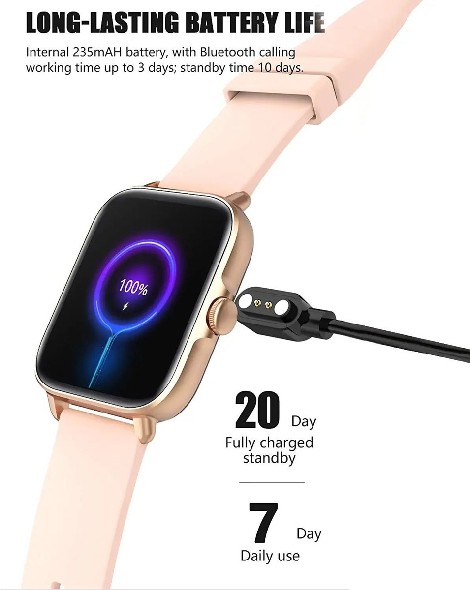 Smartwatch Para Mulheres E Homens (atender/fazer Ch - Imagem 3