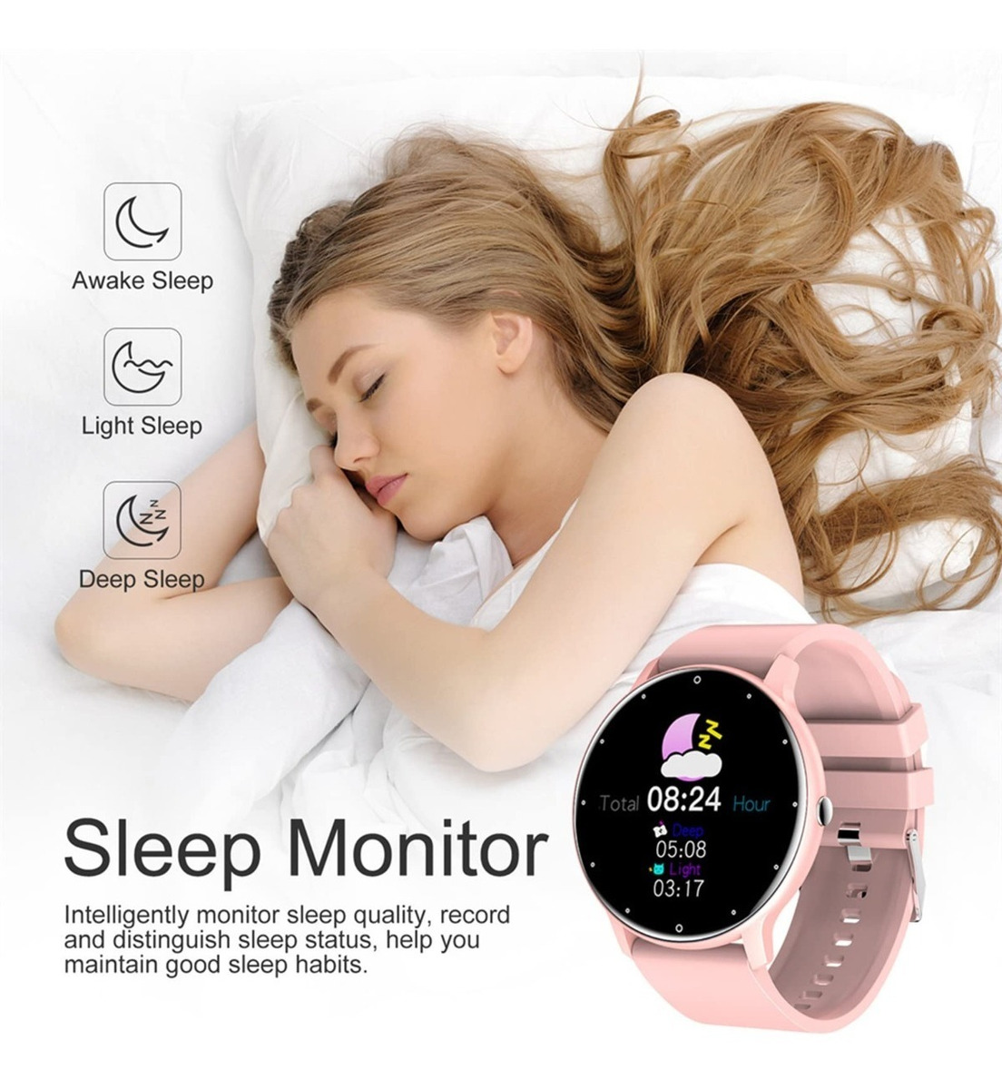 Relógio Inteligente Filiekeu Fashion Bluetooth Esportivo Par - Imagem 12