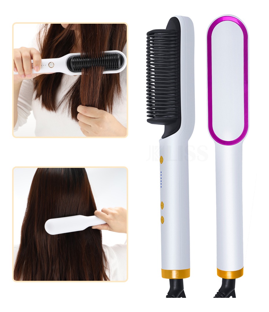 Escova De Alisamento De Cabelo Elétrica Profissional - Imagem 10