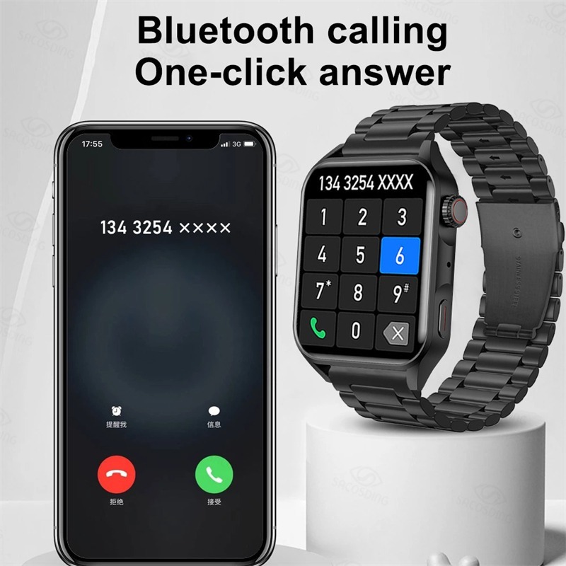 Relógio Inteligente Amoled Nfc Bluetooth Chamada Homem - Imagem 20
