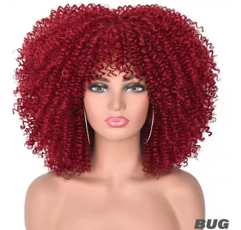 Peruca Peruca Afro Cacheada Para Uso Diario - Imagem 26