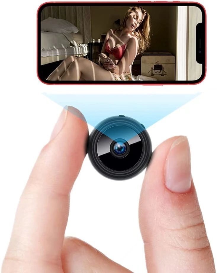 Mini Câmera Escondida Wifi Espiâ Discreta Bateria Espião