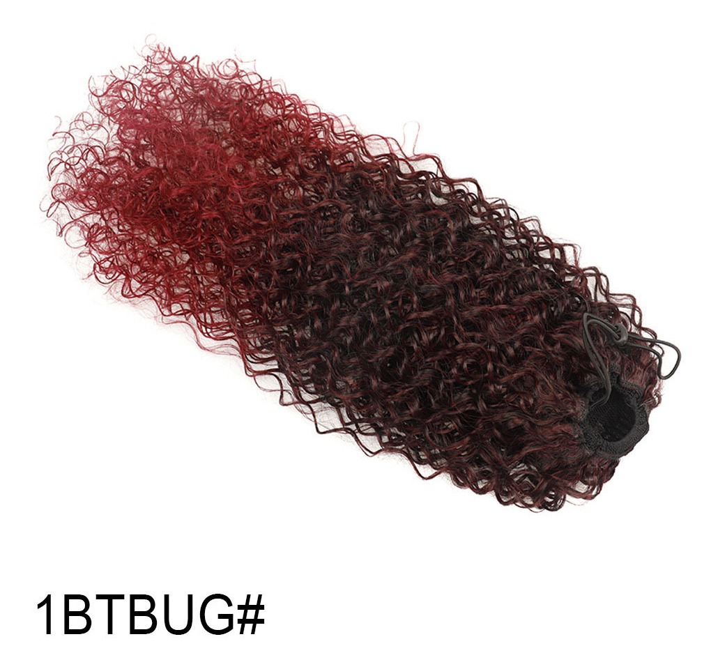 3pcs Extensão Rabo Cavalo Longo Ondulado Cordão Feminino - Imagem 3