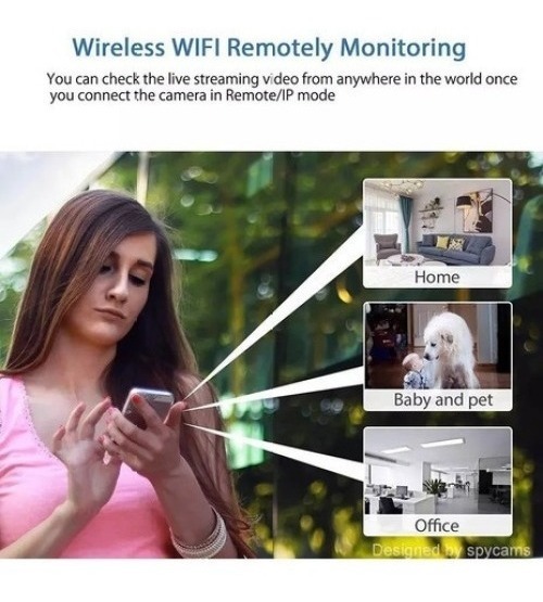 Minicâmera Espiã Wifi Câmera De Segurança Câmera Vigilância - Imagem 3