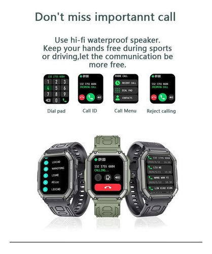 Smartwatch Tático Masculino Para Esportes Militares - Imagem 6