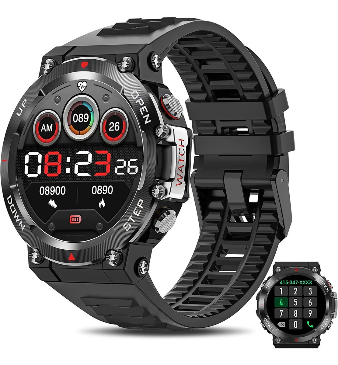 Smartwatch Para Homens Make Call Answer Fitness Tra