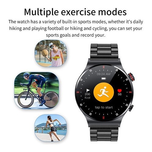 Smartwatch Lige Bluetooth Nfc Men Sport À Prova D'água - Imagem 4
