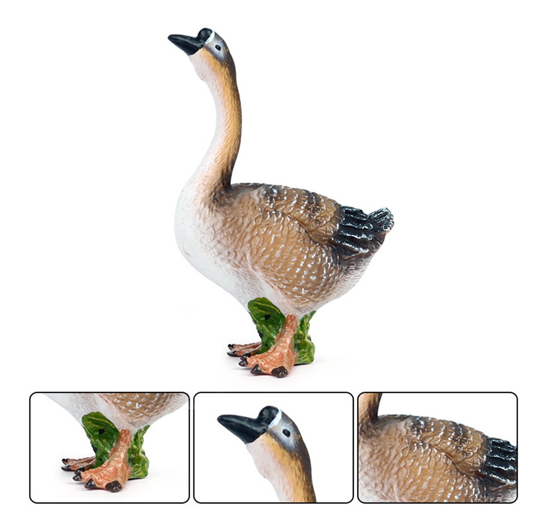 Wilflife Modelo Ganso Conjunto Modelo Animal Figura Presente - Imagem 9