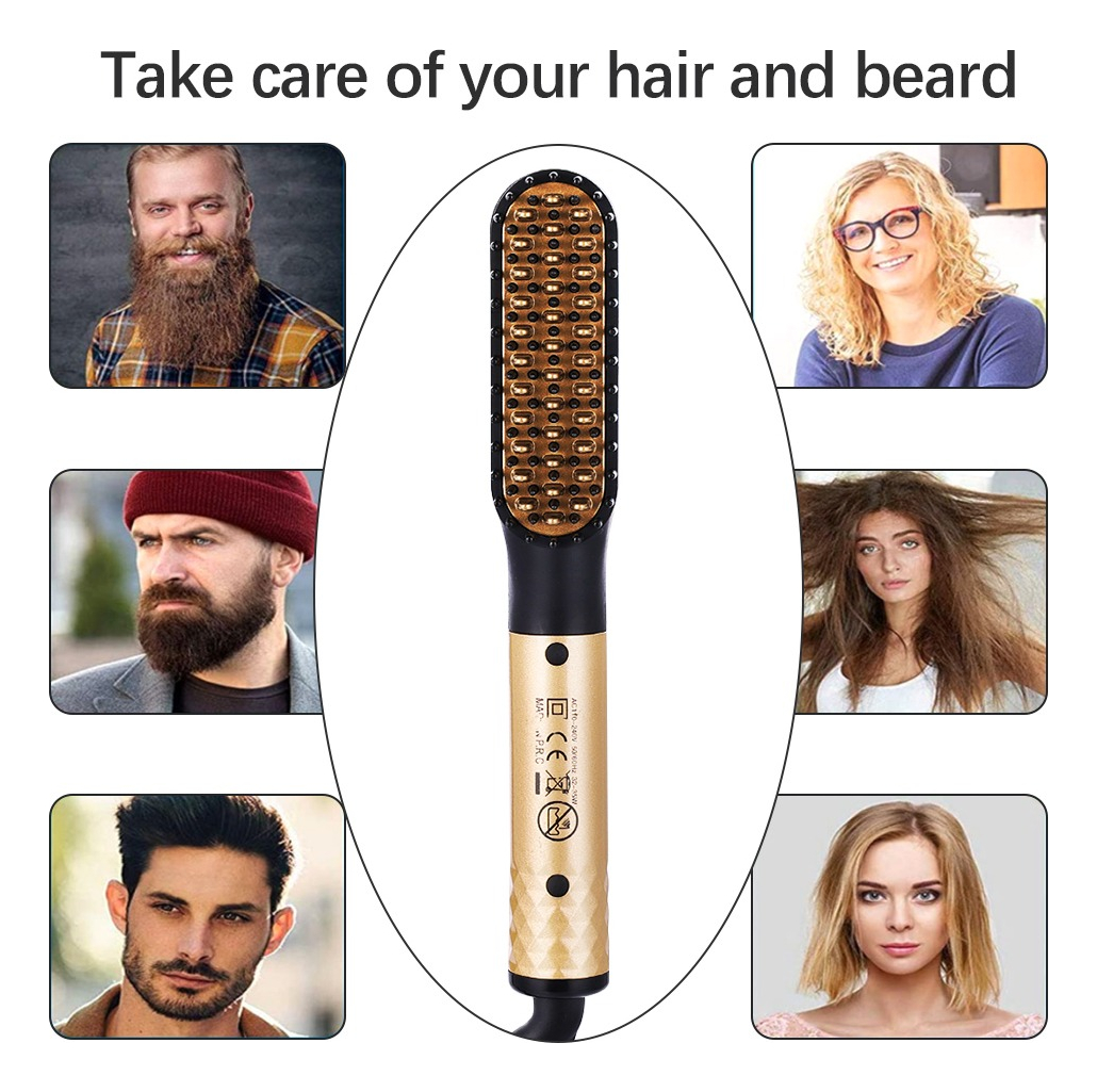 Alisador De Barba Masculino, Escova De Alisamento Profission - Imagem 3