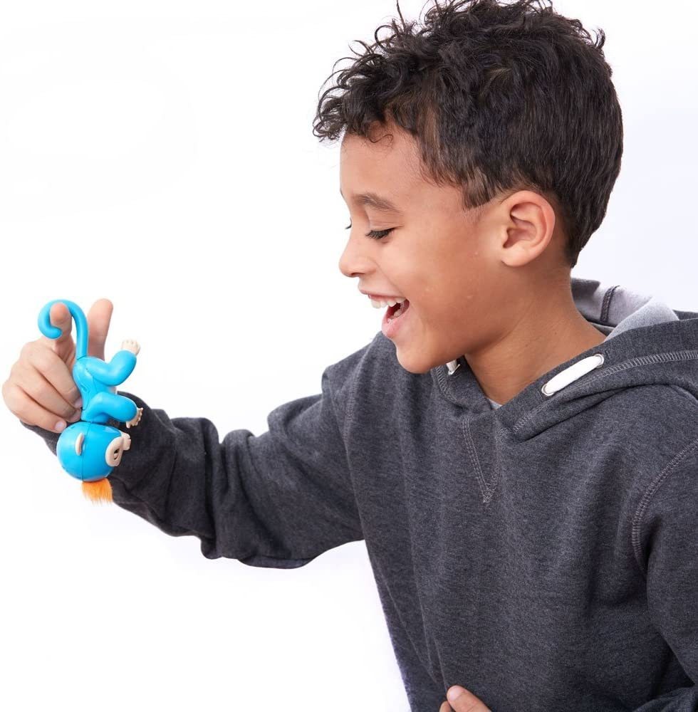 Macaco Bebê Interativo Fingerlings Boris Blue - Imagem 6