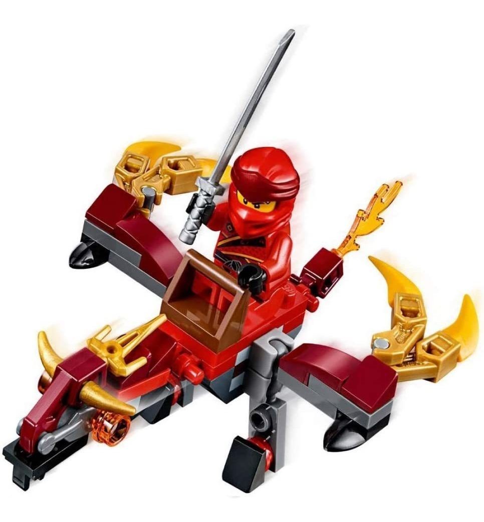 Minifigura Lego Ninjago Legacy Kai Fire Dragon - Imagem 2