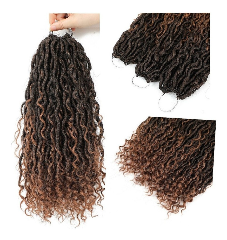Crochet Cabelo Peruca Tranças Sintéticos Extensão Da Trança - Imagem 3