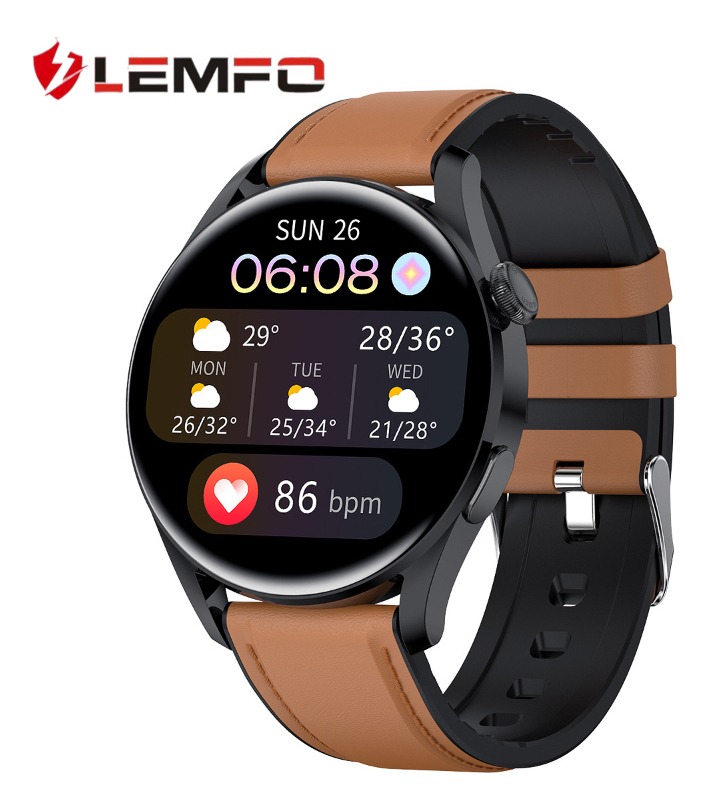 Temperatura Corporal Do Smartwatch Esportivo Lemfo