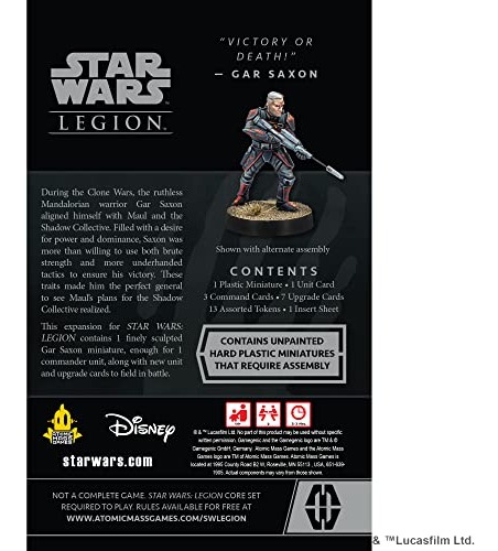 Star Wars Legion Gar Saxon: Batalha Para Dois Jogadores - Imagem 3
