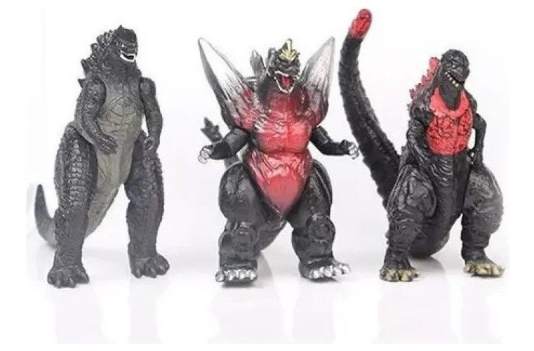 8 Peças De Boneca De Dinossauro Godzilla King Kong De 2ª Ger - Imagem 4