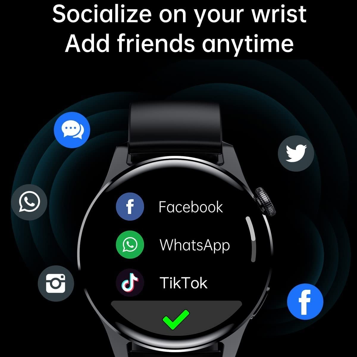 Smartwatch Para Homens Relógios De Negócios Para An - Imagem 24