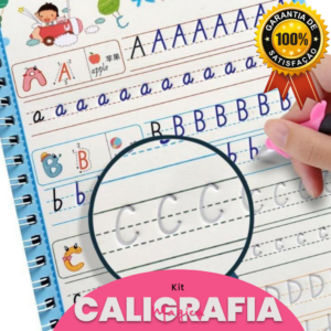 CADERNO CALIGRAFIA MÁGICA 1 UNIDADE (+ 3 DE BRINDE)