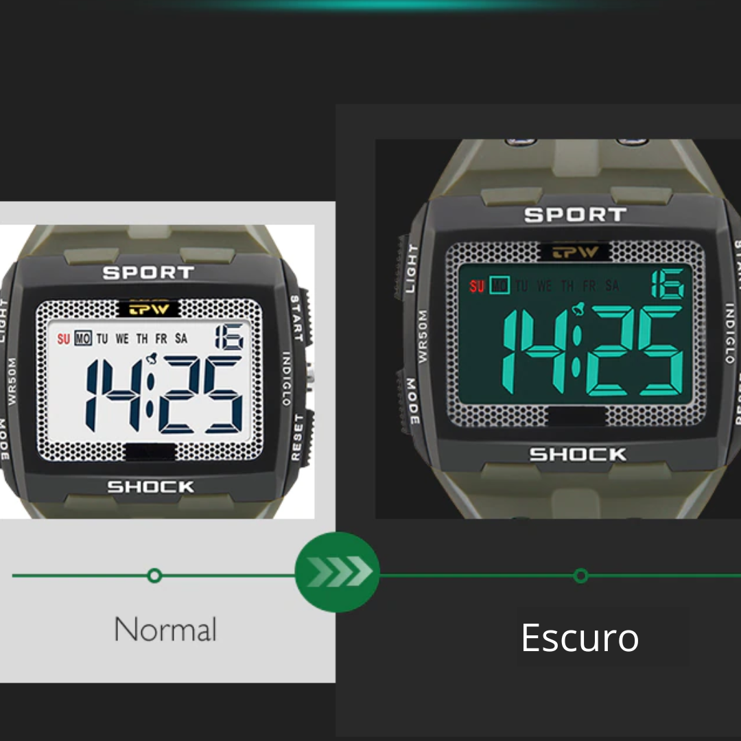 Relógio Militar Masculino Raptor Sport Schock - Imagem 6