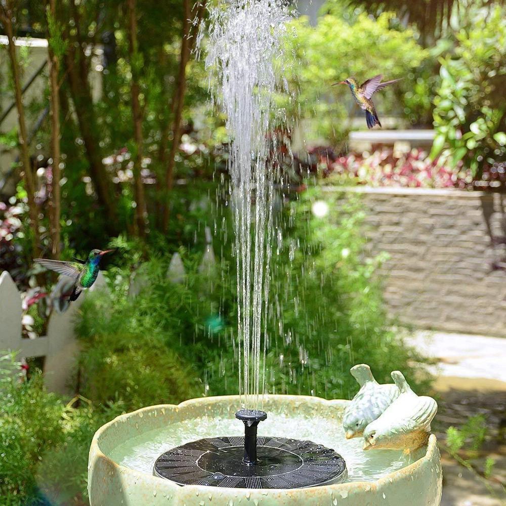 Fonte para Pássaros com Painel Solar - Decoração para Jardim - Imagem 5