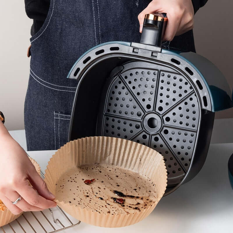 Forro de Papel Protetor Antiaderente para Air Fryer - Imagem 7