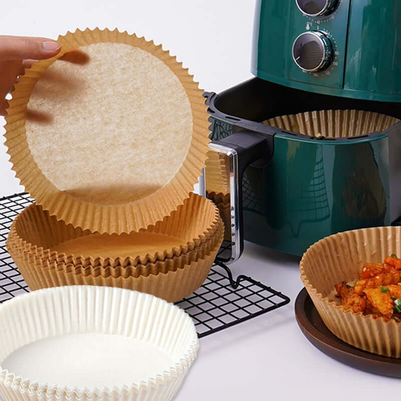 Forro de Papel Protetor Antiaderente para Air Fryer - Imagem 8