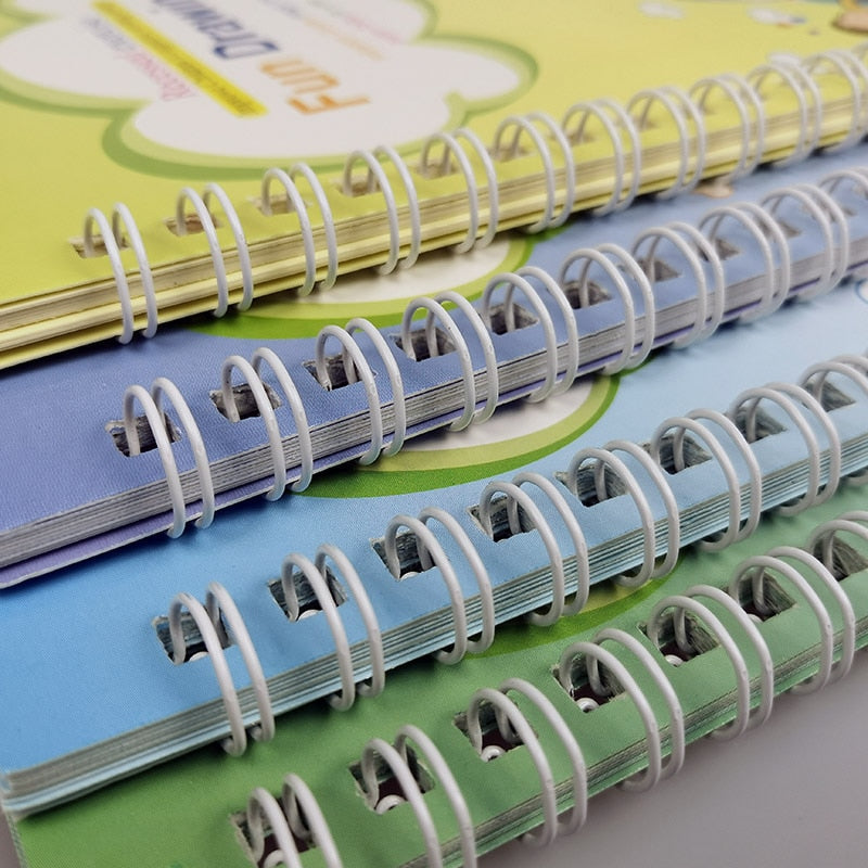 Caderno de Caligrafia Mágicos Reutilizável - Kit com 4 Cadernos - Imagem 5