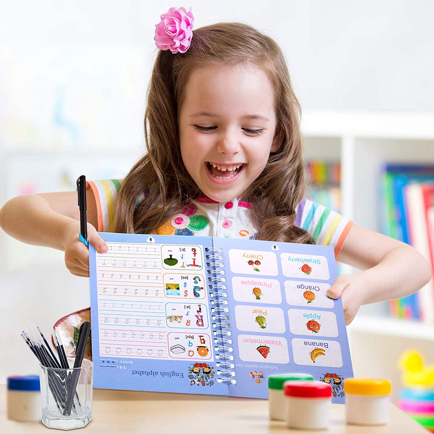 Caderno de Caligrafia Mágicos Reutilizável - Kit com 4 Cadernos - Imagem 6