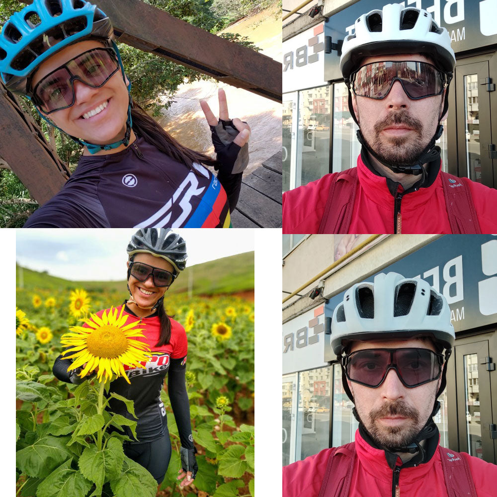 Óculos Ciclismo Lentes Fotocromáticas UV400 Masculino/Feminino RockBros - Imagem 3