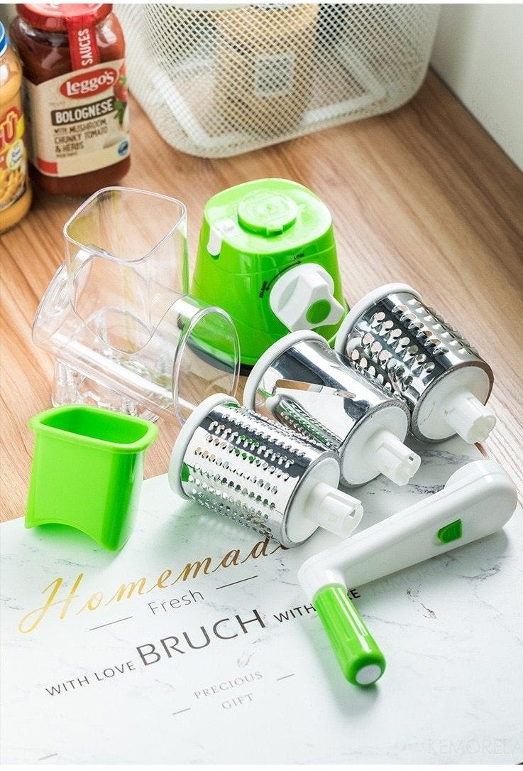 Fatiador Ralador de Legumes Frutas e Vegetais 3 em 1 Multifuncional com Manivela - Slicer Multi - Imagem 8