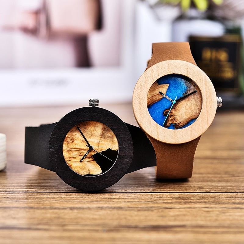 Relógio Masculino Feminino Bamboo Wood - Imagem 6