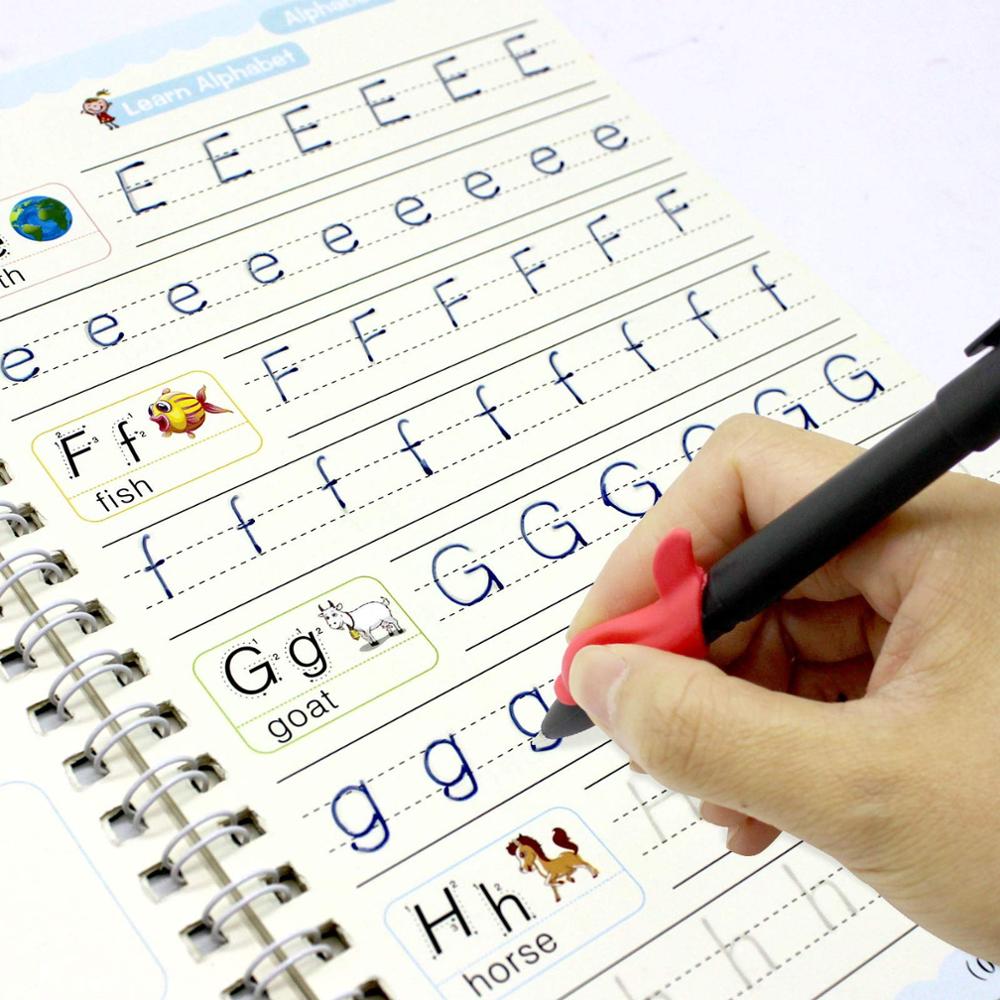 Caderno de Caligrafia Mágicos Reutilizável - Kit com 4 Cadernos - Imagem 2