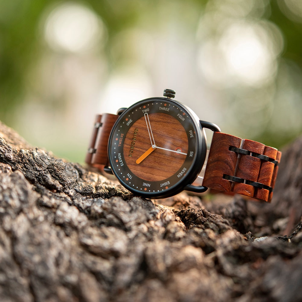 Relógio Masculino Bobo Bird Brand Luxury - Imagem 5