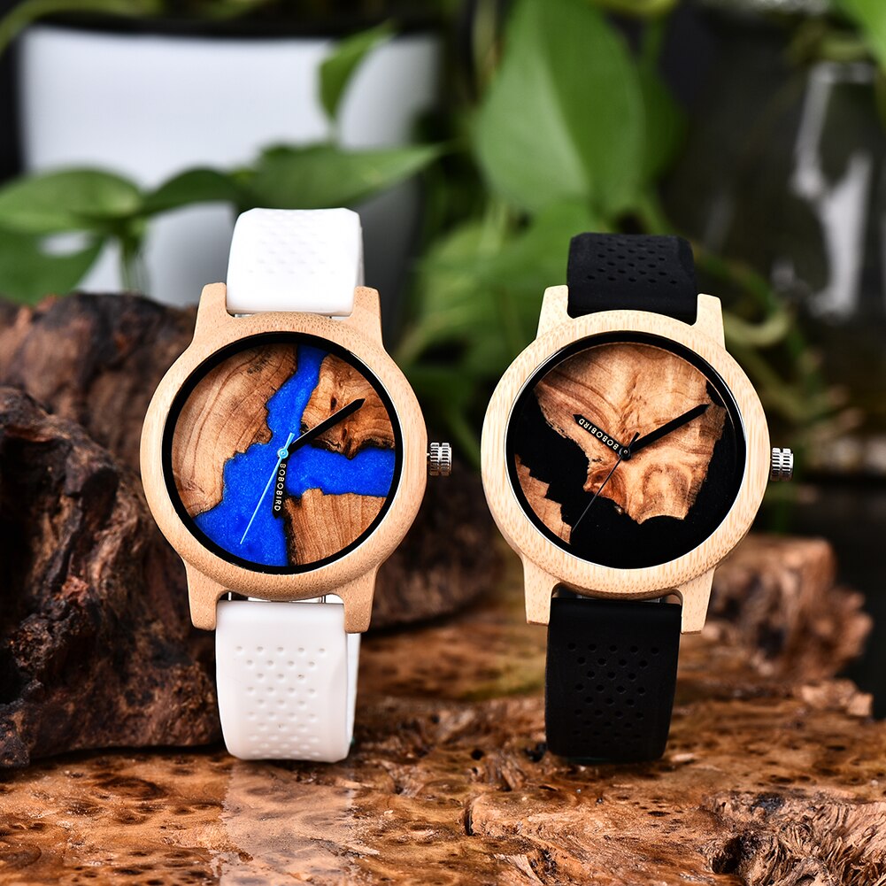 Relógio Masculino Feminino Bamboo Wood - Imagem 3