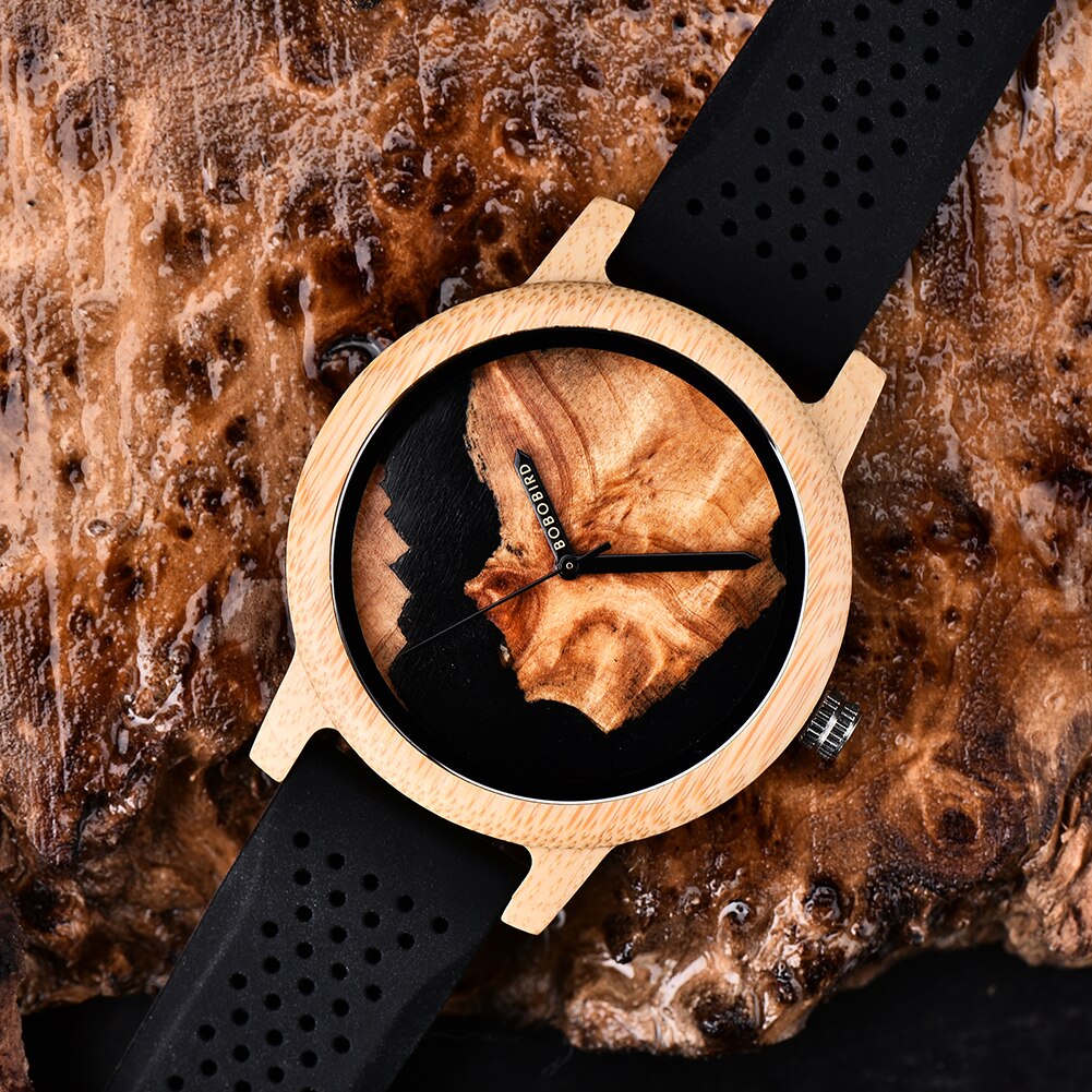 Relógio Masculino Feminino Bamboo Wood - Imagem 2