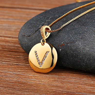 Colar Pingente de Letra 18K - Imagem 2