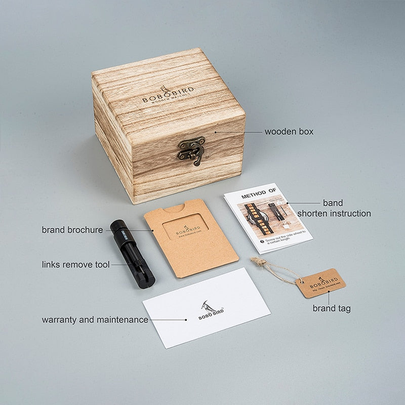 Relógio Masculino Bobo Bird Brand Luxury - Imagem 2