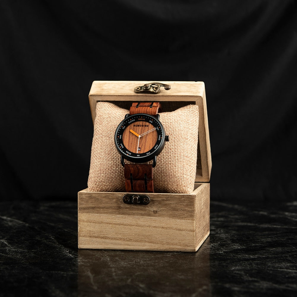 Relógio Masculino Bobo Bird Brand Luxury - Imagem 3