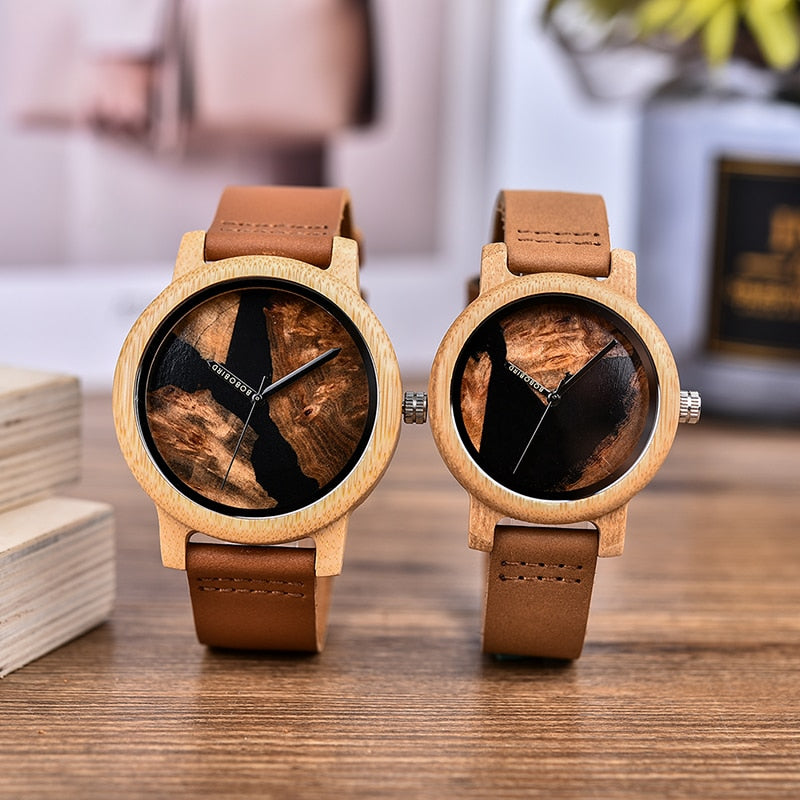 Relógio Masculino Feminino Bamboo Wood - Imagem 5