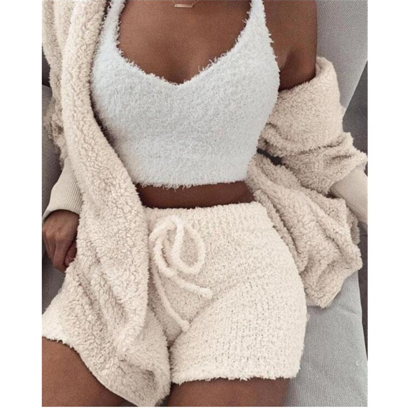 Conjunto de Veludo Bunny - Feminino